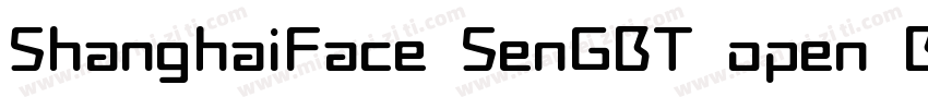 ShanghaiFace SenGBT open Bold字体转换